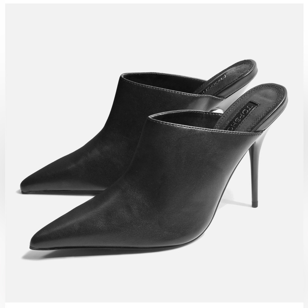 Top Shop Godiva Pointy Heel in Black - Size 38